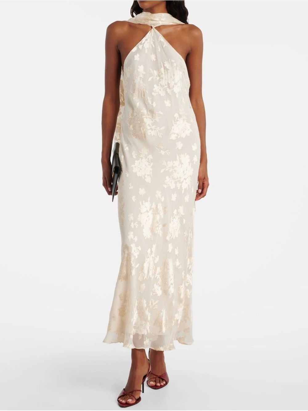 RIXO Bridal Hayley Floral Midi Dress